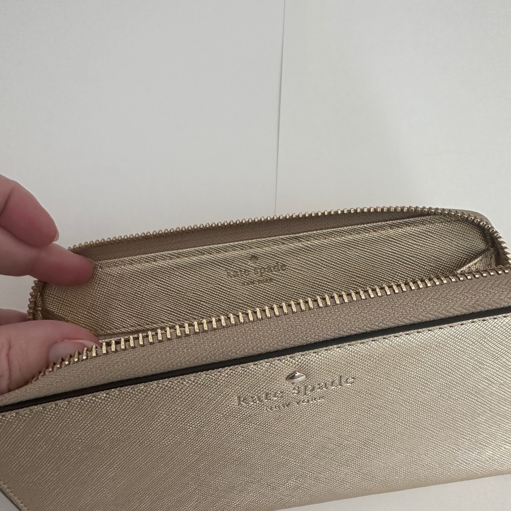 Kate Spade Gold Wristlet Wallet - Picture 5 of 11